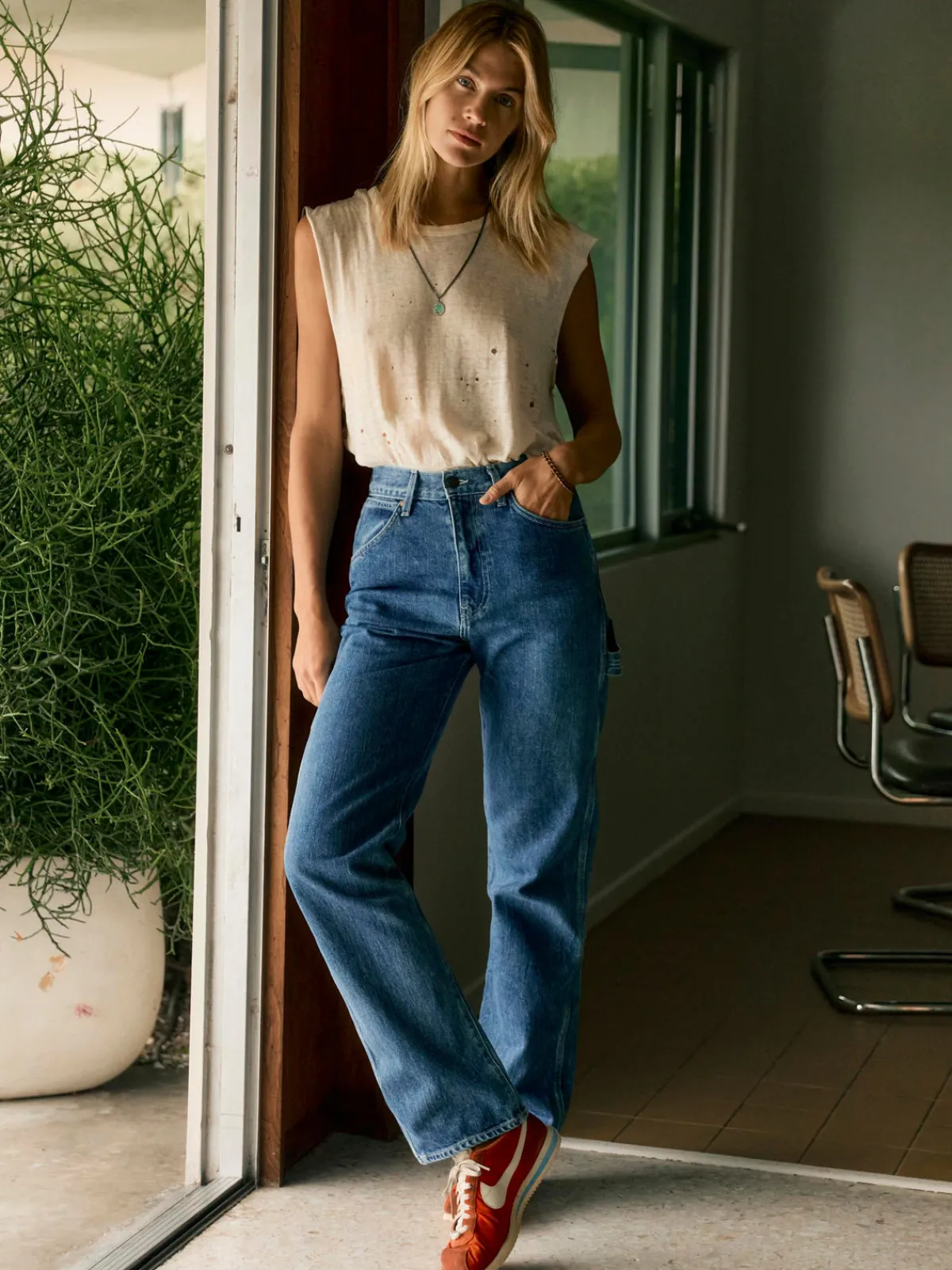 Women Imogene + Willie augusta natural indigo