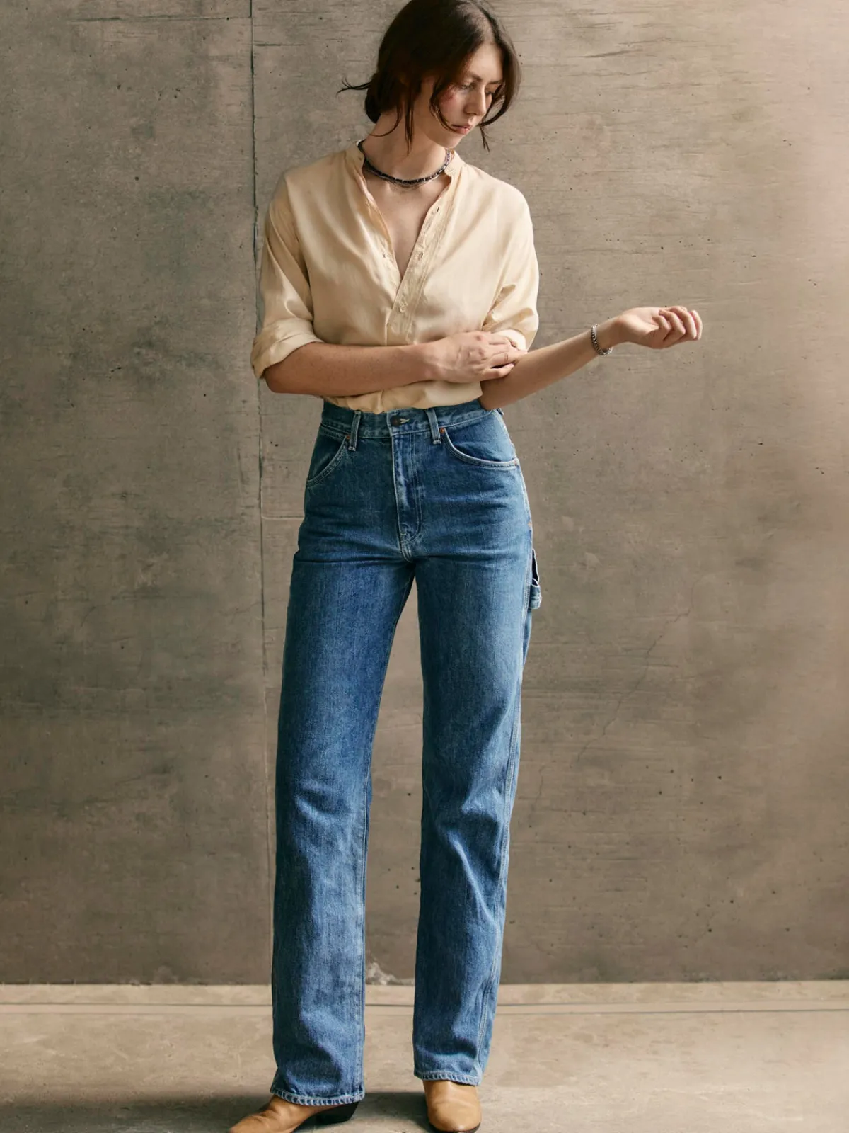 Women Imogene + Willie augusta natural indigo