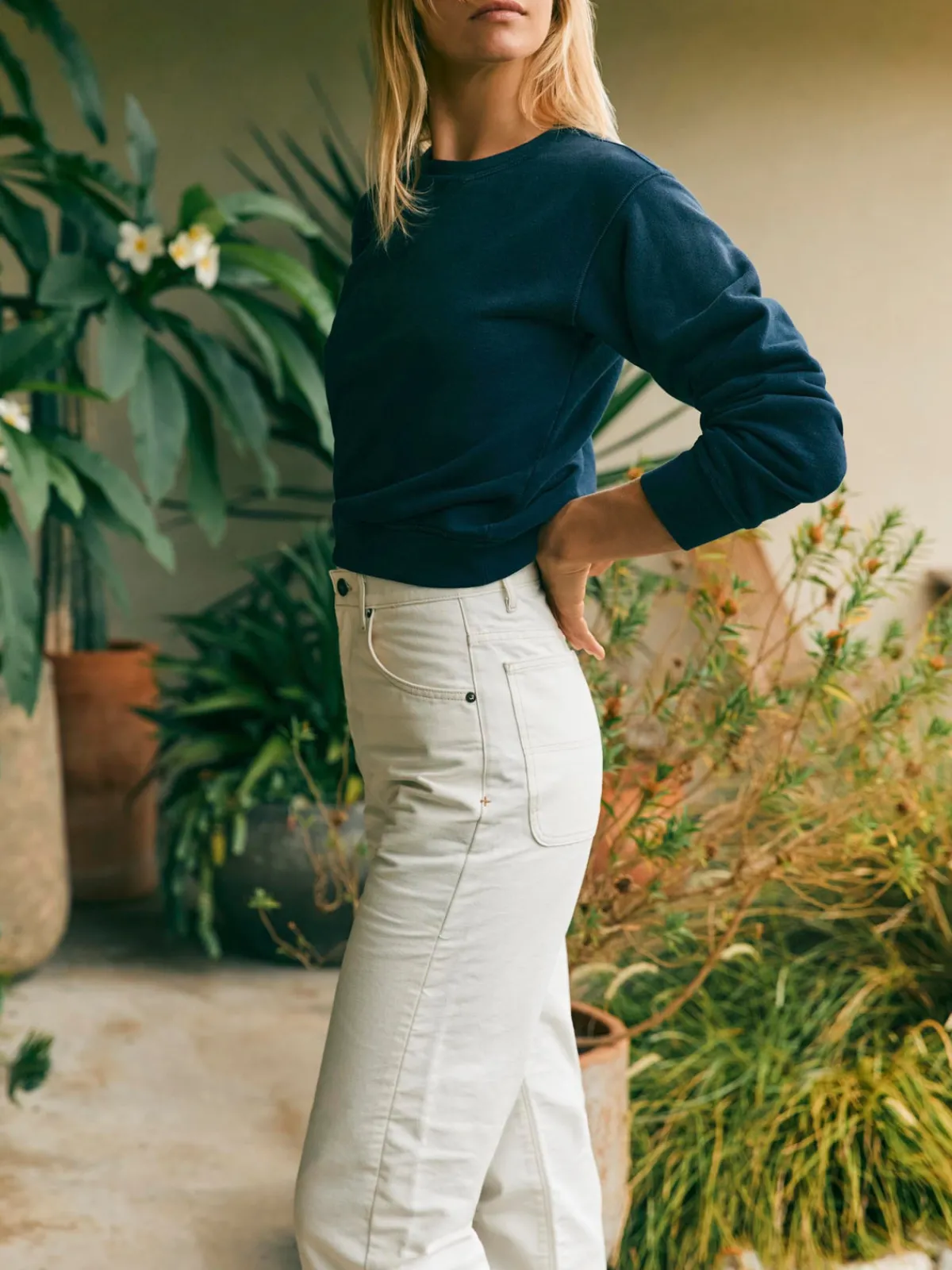 Women Imogene + Willie augusta washed white canvas