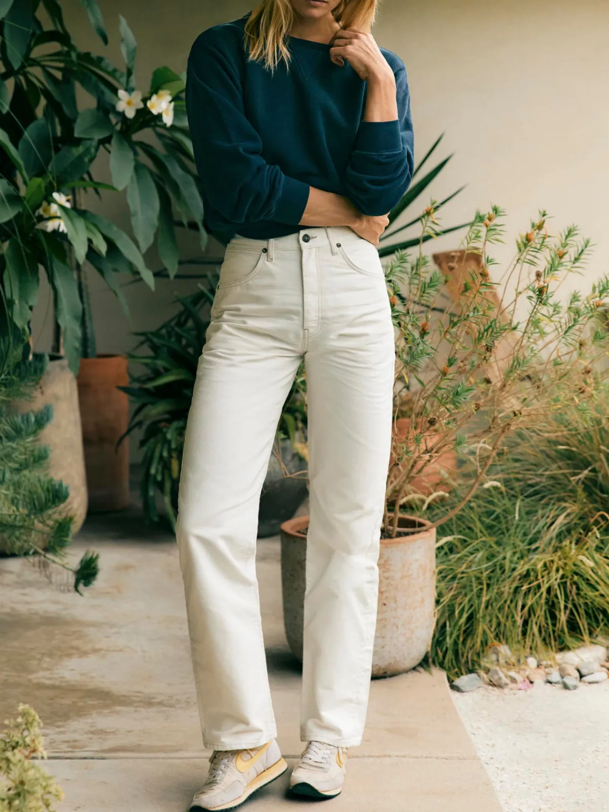Women Imogene + Willie augusta washed white canvas