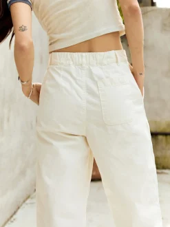 Women Imogene + Willie baker striped trouser in white