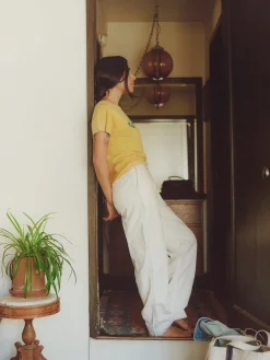 Women Imogene + Willie baker striped trouser in white