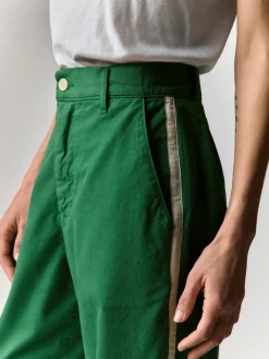 Women Imogene + Willie baker striped trouser in kelly green