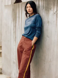 Women Imogene + Willie baker striped trouser in terra