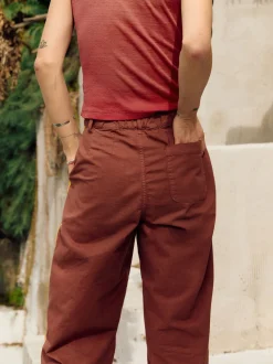 Women Imogene + Willie baker striped trouser in terra