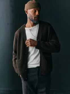 Imogene + Willie berkley cardigan marled brown