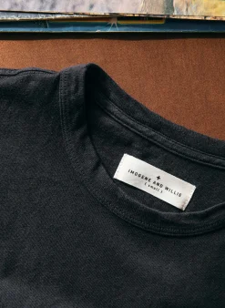 Women Imogene + Willie black knit midweight crew