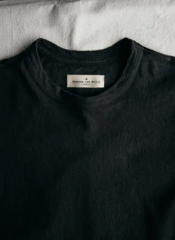 Women Imogene + Willie black knit midweight crew