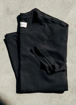 Women Imogene + Willie black knit midweight crew