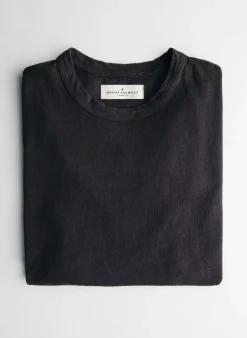 Women Imogene + Willie black knit midweight crew