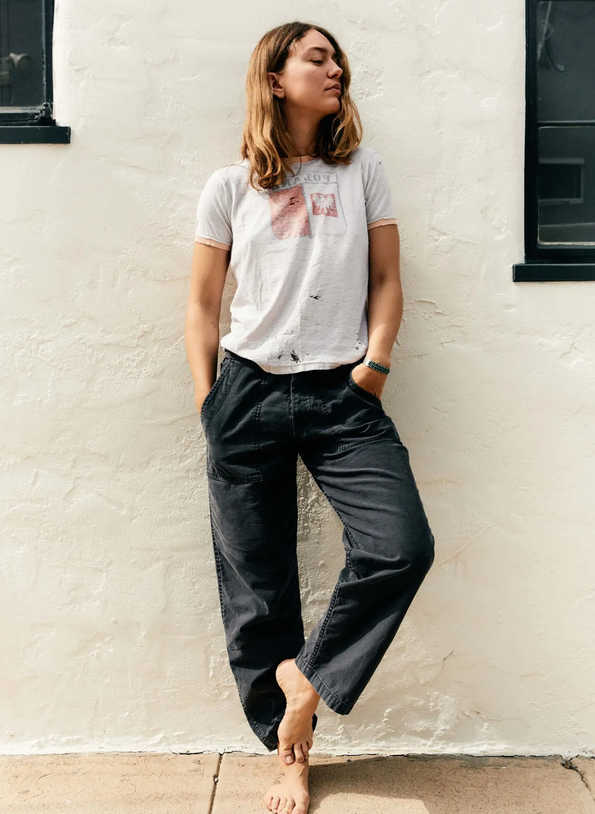 Women Imogene + Willie blake military trouser in black