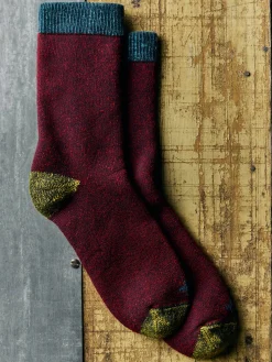 Women Imogene + Willie boot sock in currant