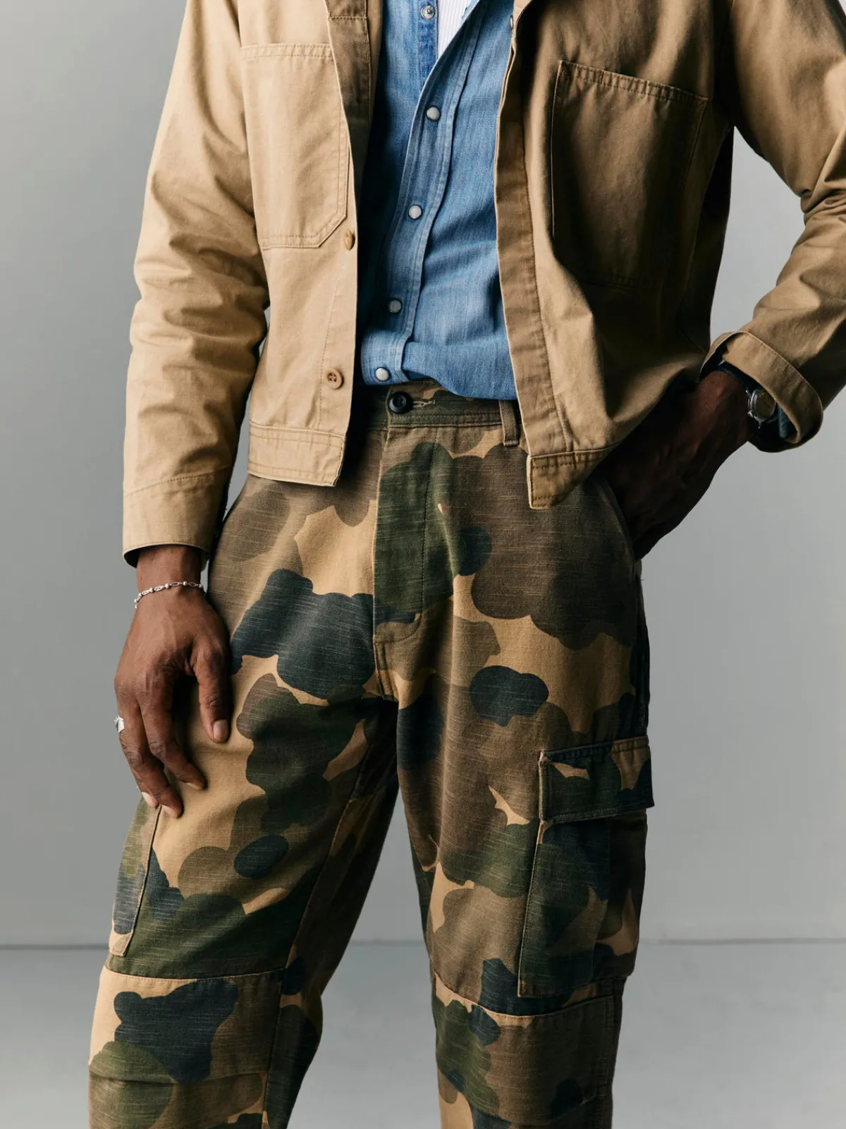 Imogene + Willie camp pant in painted camo