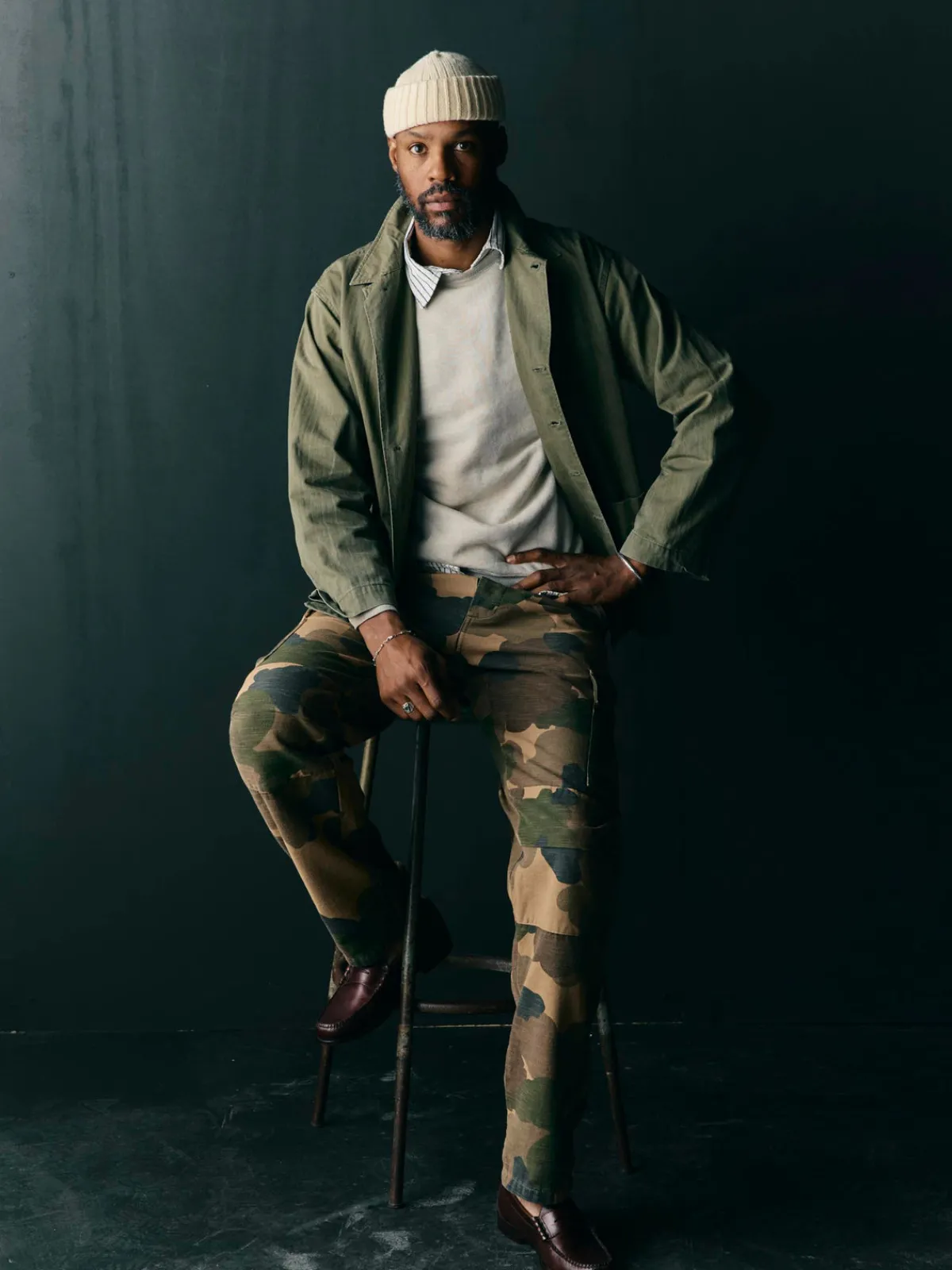 Imogene + Willie camp pant in painted camo