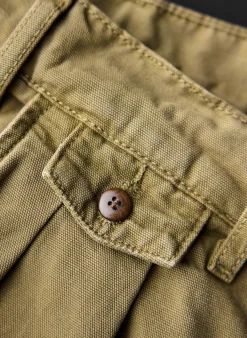 Imogene + Willie campbell pleated chino in field tan