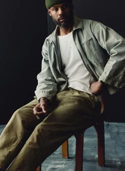 Imogene + Willie campbell pleated chino in field tan