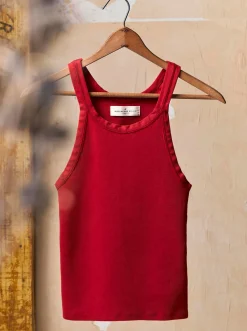 Women Imogene + Willie cardinal ribbed racerback tank