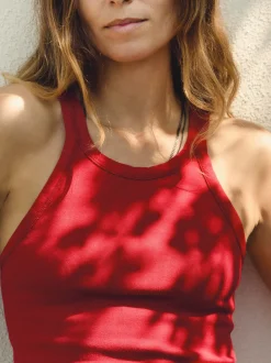 Women Imogene + Willie cardinal ribbed racerback tank