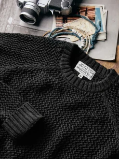 Women Imogene + Willie cascabel open weave sweater in black