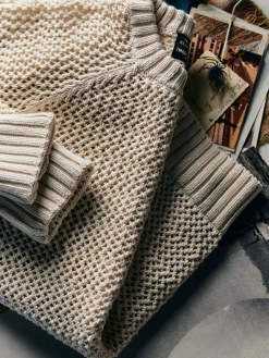 Women Imogene + Willie cascabel open weave sweater in natural