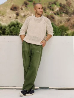 Imogene + Willie cascabel open weave sweater in natural