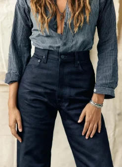 Women Imogene + Willie catherine slim black indigo rigid