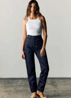 Women Imogene + Willie catherine slim black indigo rigid