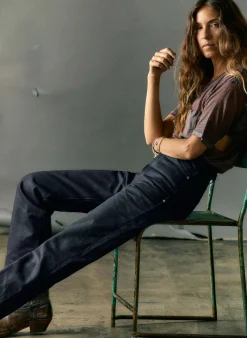 Women Imogene + Willie catherine slim black indigo rigid