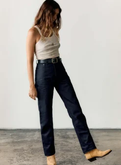 Women Imogene + Willie catherine slim black indigo rigid