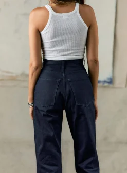 Women Imogene + Willie catherine slim black indigo rigid