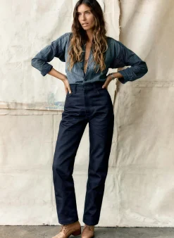 Women Imogene + Willie catherine slim black indigo rigid