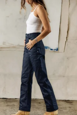 Women Imogene + Willie catherine slim black indigo rigid