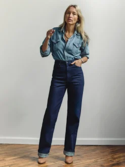 Women Imogene + Willie catherine slim indigo selvage rinse