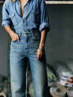 Women Imogene + Willie catherine washed natural indigo