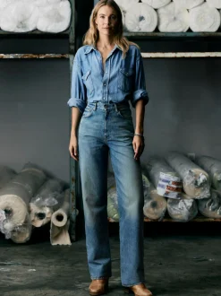 Women Imogene + Willie catherine washed natural indigo