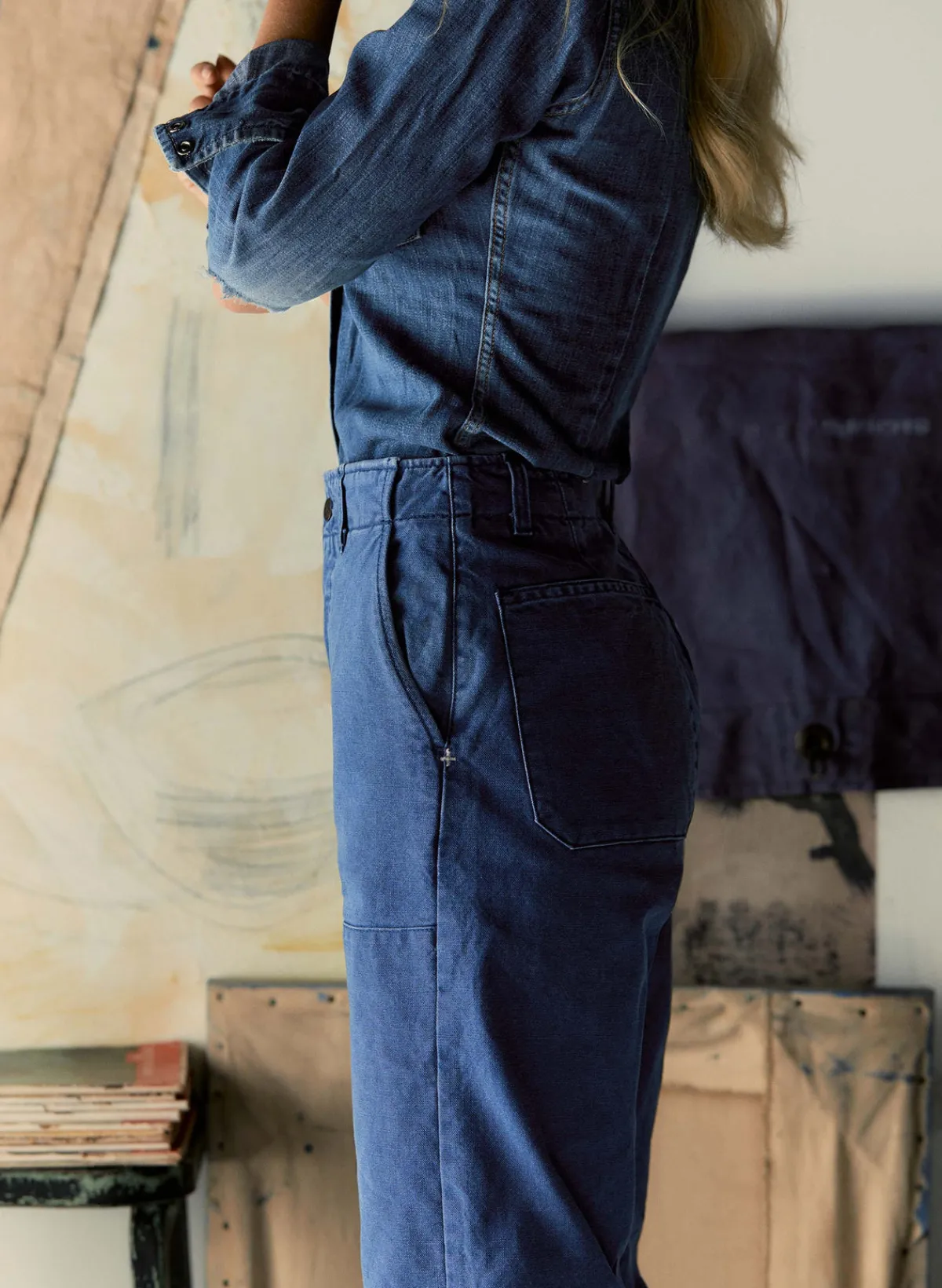 Women Imogene + Willie clarke canvas workpant