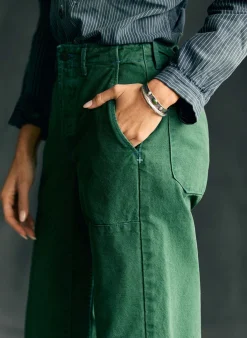 Women Imogene + Willie clarke canvas workpant in spruce