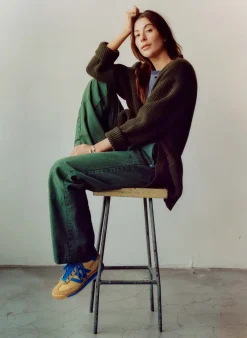 Women Imogene + Willie clarke canvas workpant in spruce