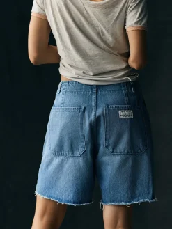 Women Imogene + Willie clarke washed denim cutoff short