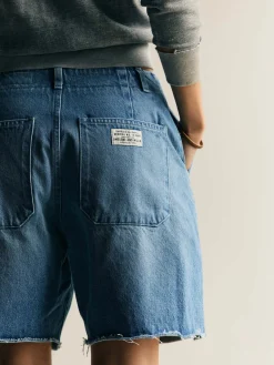 Women Imogene + Willie clarke washed denim cutoff short