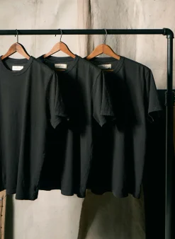Imogene + Willie classic knit faded black crew