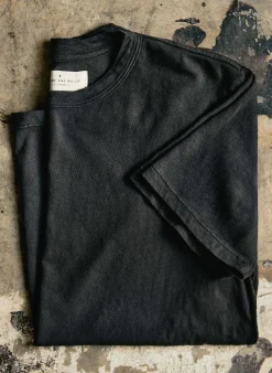 Imogene + Willie classic knit faded black crew