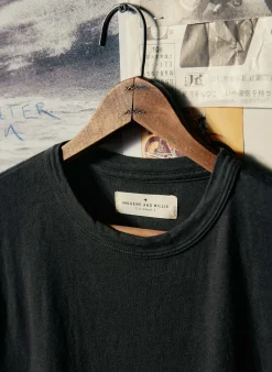 Imogene + Willie classic knit faded black crew