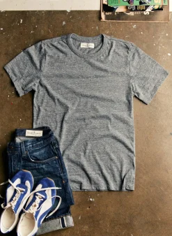Women Imogene + Willie classic knit heather grey crew