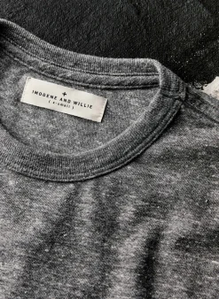 Women Imogene + Willie classic knit heather grey crew
