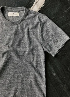 Women Imogene + Willie classic knit heather grey crew