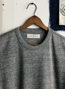 Women Imogene + Willie classic knit heather grey crew