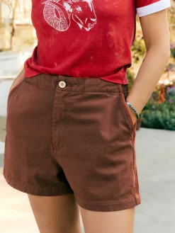 Women Imogene + Willie club short in terracotta