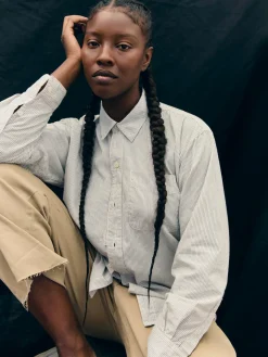 Women Imogene + Willie clyde striped cotton button up