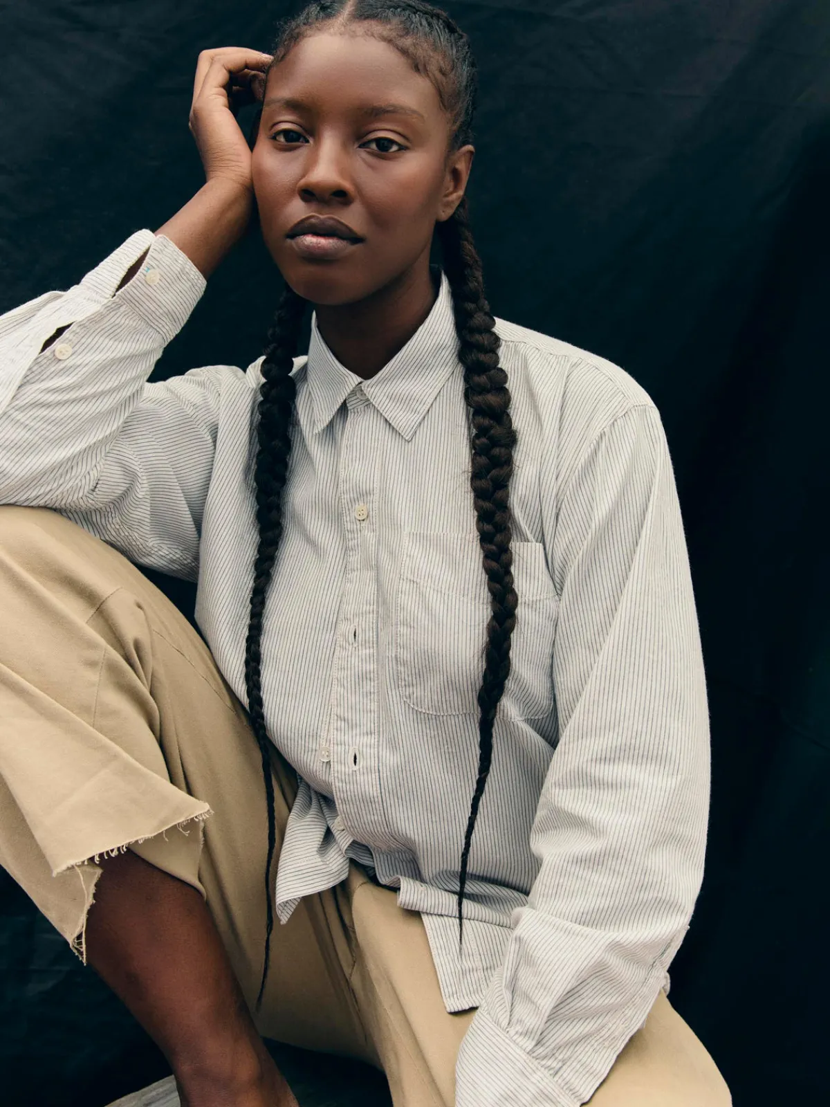 Women Imogene + Willie clyde striped cotton button up
